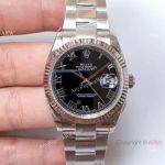 EW 3235 Rolex Datejust 36mm Replica Watch Ss Black Roman Dial Rolex EW Factory Wrist